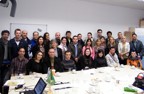Die Besucherinnen und Besucher der Universität UNISINOS, Rio Grande do Sul, Brasilien Die Besucherinnen und Besucher der Universität UNISINOS, Rio Grande do Sul, Brasilien